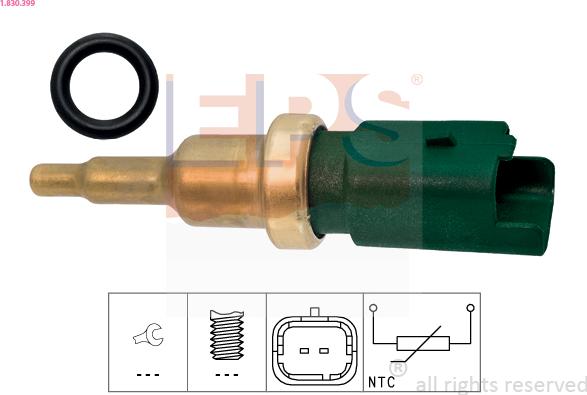 EPS 1.830.399 - Sensor, coolant temperature parts5.com