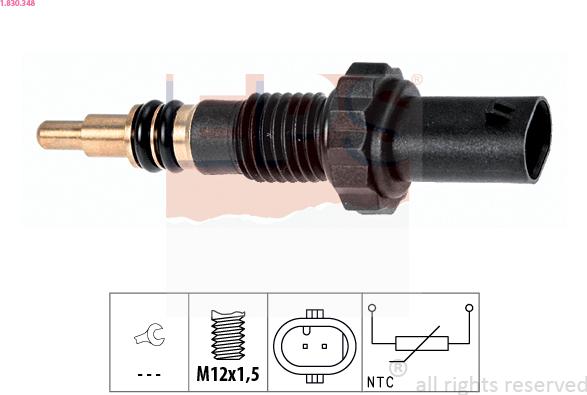 EPS 1.830.348 - Érzékelő, hűtőfolyadék-hőmérséklet parts5.com