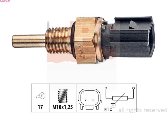 EPS 1.830.347 - Érzékelő, hűtőfolyadék-hőmérséklet parts5.com