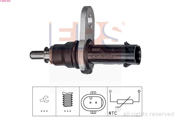 EPS 1.830.356 - Érzékelő, olajhőmérséklet parts5.com