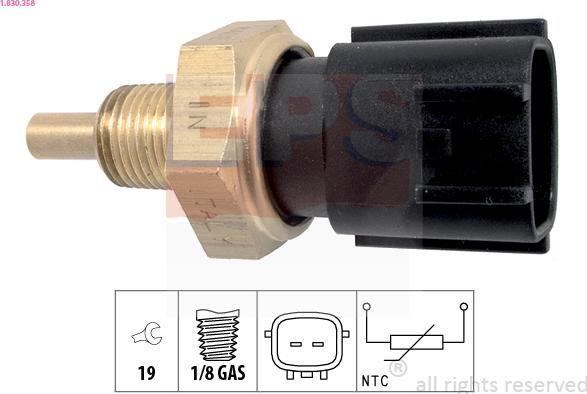 EPS 1.830.358 - Senzor,temperatura ulei parts5.com