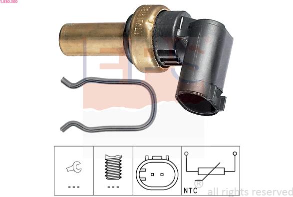 EPS 1.830.300 - Senzor, temperatura ulja parts5.com