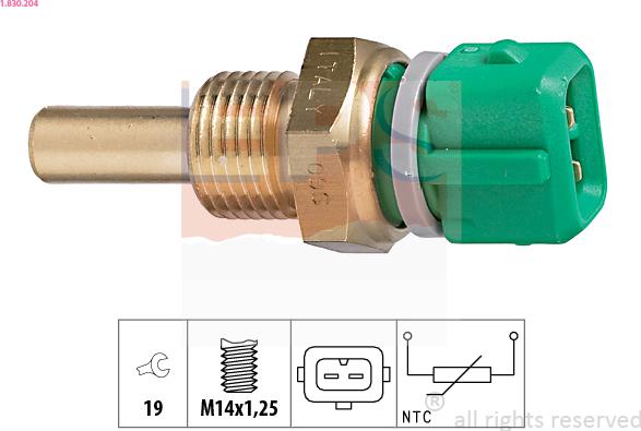 EPS 1.830.204 - Senzor, temperatura hladilnega sredstva parts5.com