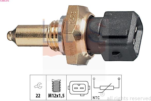 EPS 1.830.272 - Sensor, oil temperature parts5.com