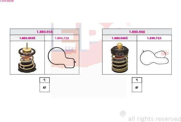 EPS 1.879.985KK - Termostaat,Jahutusvedelik parts5.com