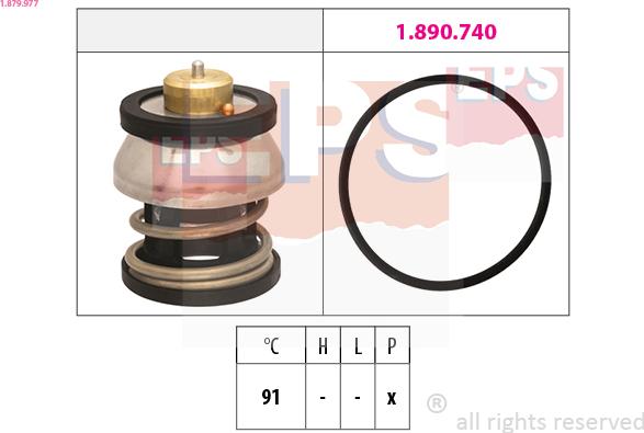 EPS 1.879.977 - Termostaat,Jahutusvedelik parts5.com