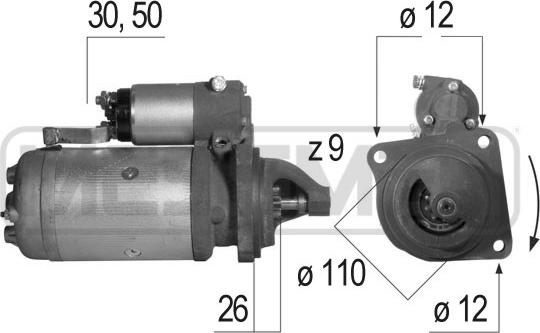 ERA 220267 - Стартер parts5.com