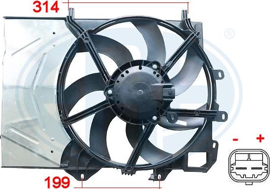 ERA 352043 - Tuuletin, moottorin jäähdytys parts5.com