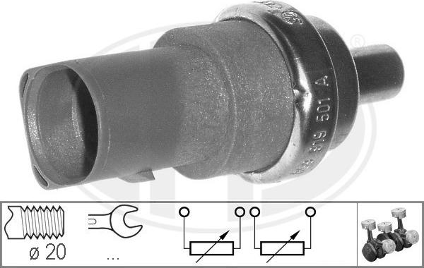 ERA 330496 - Senzor,temperatura lichid de racire parts5.com