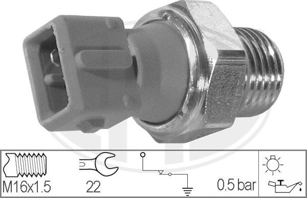 ERA 330023 - Tunnistin, öljynpaine parts5.com