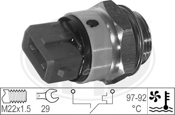 ERA 330188 - Temperature Switch, radiator / air conditioner fan parts5.com