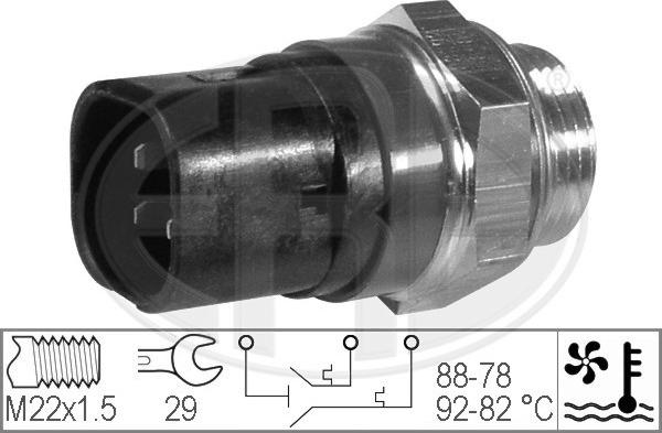 ERA 330219 - Temperaturna sklopka, ventilator hladnjaka parts5.com