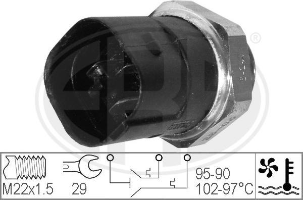 ERA 330280 - Interruptor de temperatura, ventilador del radiador parts5.com