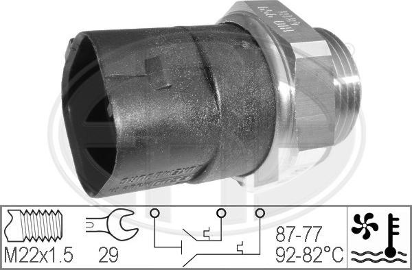 ERA 330283 - Interruptor de temperatura, ventilador del radiador parts5.com