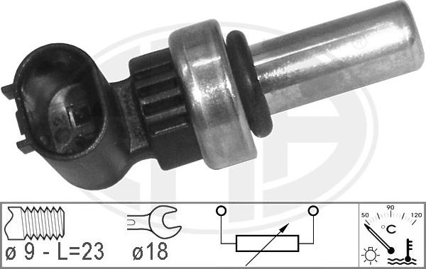 ERA 330757 - Датчик, температура охлаждающей жидкости parts5.com