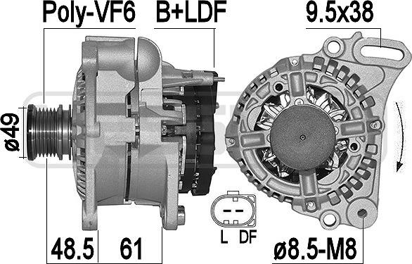 ERA 209502A - Generator / Alternator parts5.com