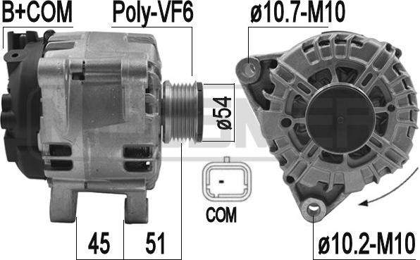 ERA 209196 - Generator / Alternator parts5.com