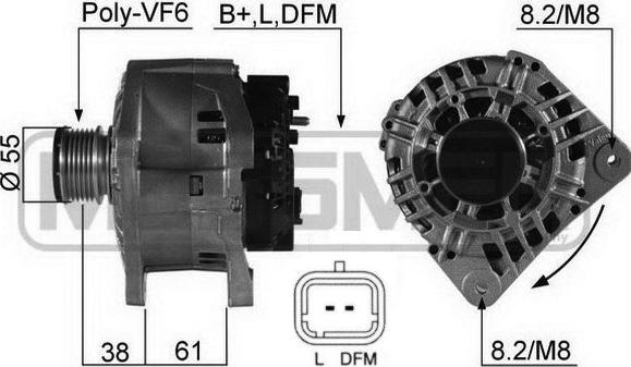 ERA 210503A - Alternátor parts5.com