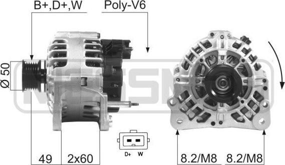 ERA 210224A - Alternateur parts5.com