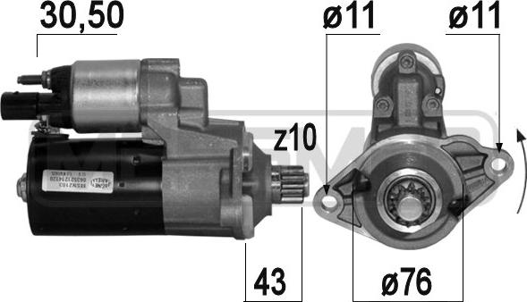 ERA 220665A - Starter parts5.com