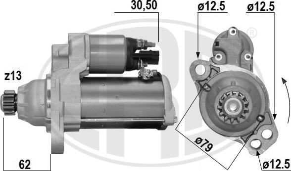 ERA 221076A - Rozrusznik parts5.com