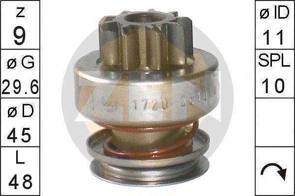 ERA ZN1720 - Pinion, starter parts5.com