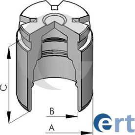 ERT 151171-C - Piston, fren kaliperi parts5.com