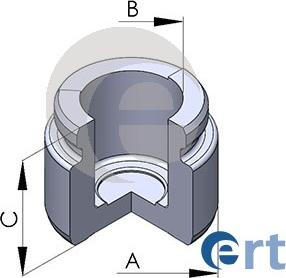 ERT 150675-C - Πιστόνι, δαγκάνα φρένων parts5.com