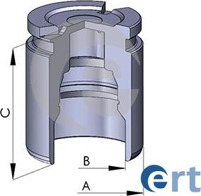 ERT 150220-C - Πιστόνι, δαγκάνα φρένων parts5.com