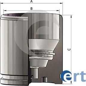 ERT 151430-C - Piest brzdového strmeňa parts5.com