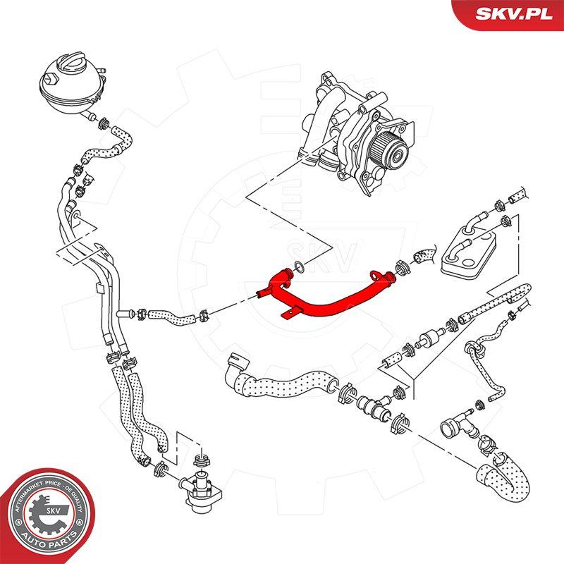 Esen SKV 43SKV602 - Coolant Tube parts5.com