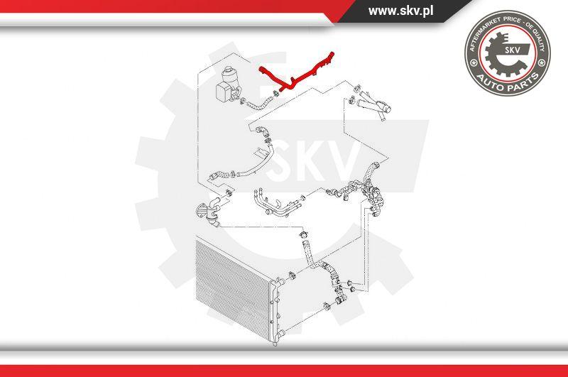 Esen SKV 43SKV796 - Jäähdytysnesteputki parts5.com