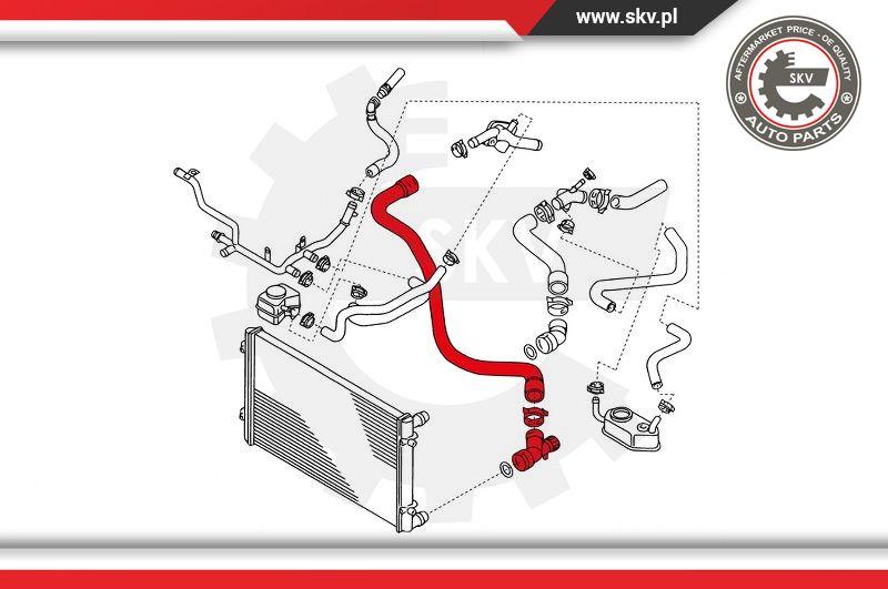 Esen SKV 24SKV344 - Furtun radiator parts5.com