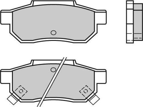 ACURA 43022-SE0-931 - Juego de pastillas de freno parts5.com