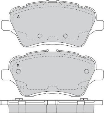 GMC 2513402 - Set placute frana,frana disc parts5.com