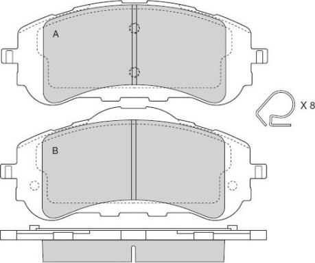 Valeo 302451 - Set placute frana,frana disc parts5.com