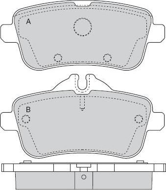 Mercedes-Benz 0064203320 - Set placute frana,frana disc parts5.com