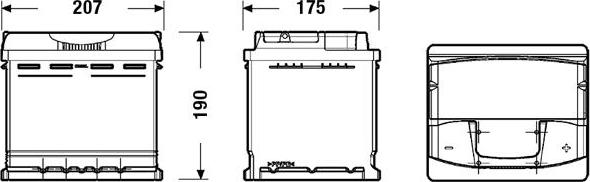 Exide EA530 - Starterbatterie parts5.com