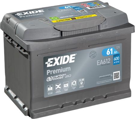 Exide EA612 - Akumulator parts5.com