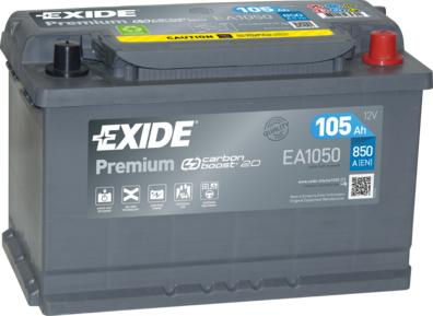 Exide EA1050 - Batería de arranque parts5.com