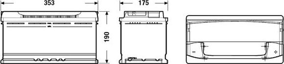 Exide EA1000 - Indító akkumulátor parts5.com