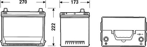 Exide EA755 - Akumulator parts5.com