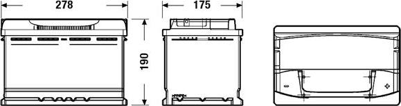 Exide EA770 - Käynnistysakku parts5.com