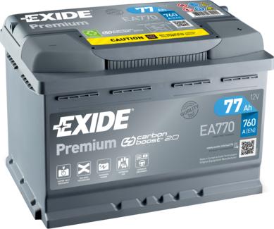 Exide EA770 - Batterie de démarrage parts5.com