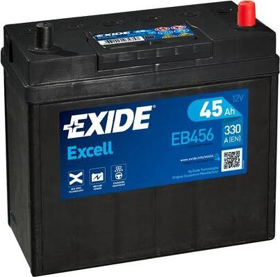 Exide EB456 - Стартерная аккумуляторная батарея, АКБ parts5.com