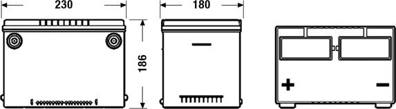 Exide EB558 - Starter Battery parts5.com