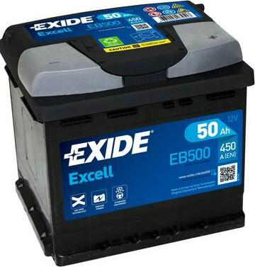 Exide EB500 - Baterie de pornire parts5.com