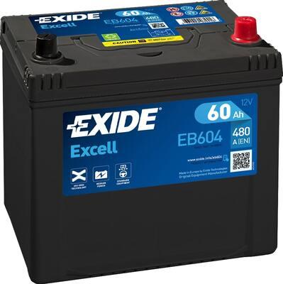 Exide EB604 - Стартерная аккумуляторная батарея, АКБ parts5.com