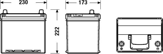 Exide EB605 - Starter akumulator parts5.com