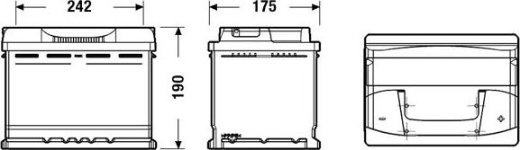 Exide EB620 - Akumulator za zagon parts5.com